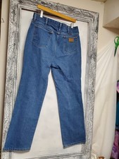 Vtg 70s Wrangler 936DEN Cotton Denim Jeans 36 X 31" Usa Western Cowboy Rodeo