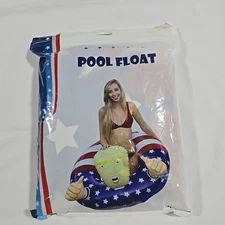 33" Trump Swimming Floats Inflatable Pool Raft Float Swim Ring FUNNY Maga