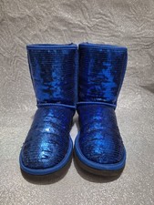 Genuine Blue Sequin ugg boots