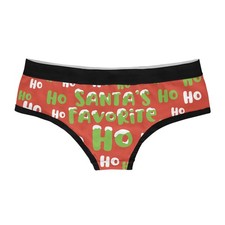 Santa's Favorite Ho Womens Panties Funny Christmas Underwear for Ladies