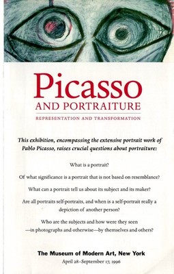 Picasso and Portraiture 1996 MoMA Exhibition Brochure 5-Panel Fold New York