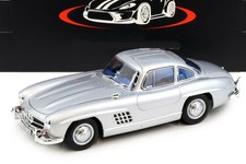 Norev 1:18 Mercedes 300 SL Gullwing 1954 silver blue interior Ltd 660 pcs 183856