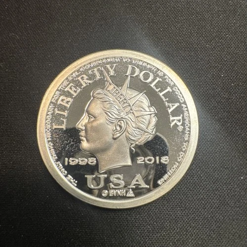 1998-2018 20th Anniversary Limited Mintage  .999 Fine NORFED $25 Liberty $1