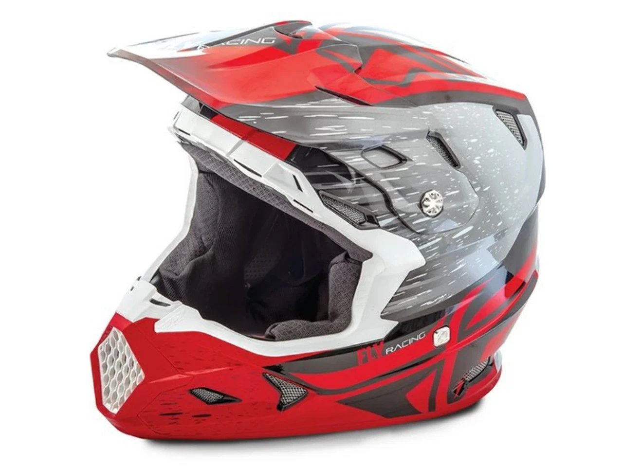 NEW Fly Racing Toxin Resin Helmet (Black/Red) Size Youth Small 73-8522YS