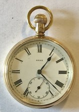 SFAX- USA - Orologio da tasca placcato d’oro - Diam. mm.50 - Funzionante.