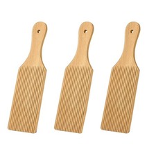 3 Pcs Gnocchi Boards and Wooden  Paddles for Rolling Dough 9.1 X 2.8 in9691