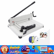 Professional Paper Trimmer Office Manual Guillotine A4 Papers Cutter Heavy Duty 