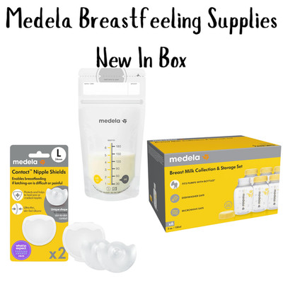 Medela Breastfeeding Supplies - Storage Bags, Storage Bottles, & Nipple Shields
