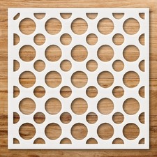 Repeating Pattern Circles DIY Crafts Reusable Plastic Stencil - StencilAir