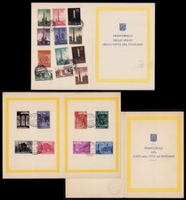 VATICAN 1964 Stamps # 122-130 & 264-265 / C64-C65 Sets MAXIMUM FDC Folio CV$20