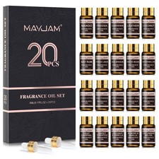 MAYJAM 20Pcs Fragrance Oil Gift Set for Candle Soap Making Burners Scented Oils