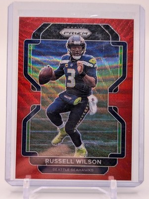RUSSELL WILSON 2021 Panini Prizm Red Wave #d /149