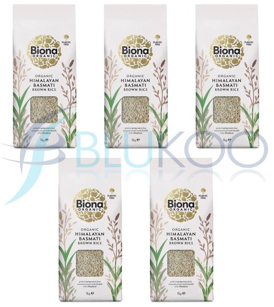 Biona Bio Basmati Brauner Reis - 1Kg (5Er Pack)-image