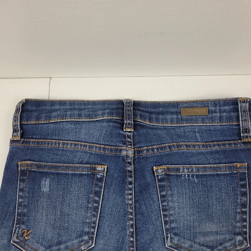 Kut from the kloth connie ankle skinny jeans 2 womens 2676 denim blue 28x28 - Image 4 of 4