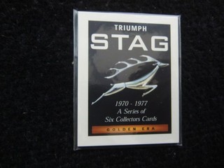 ONE COMPLETE SET OF TRADE CARDS GOLDEN ERA TRIUMPH STAG