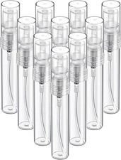 Fandamei Mini Spray Bottle, 10 Pack 5ml Mini Plastic Spray Bottle Empty, Fine