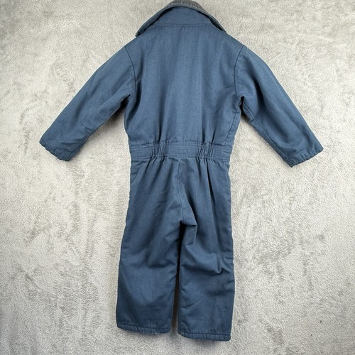 Walls Blizzard Pruf Winter Insulated Coveralls Youth 6 Blue Made in USA VTG 90s - Picture 2 of 10