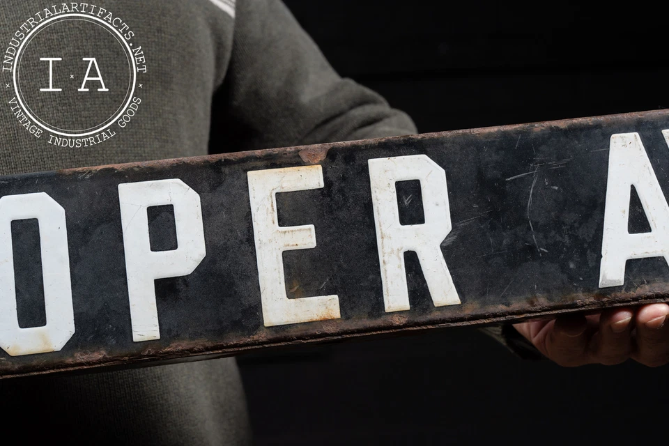 Placa de rua vintage "Hooper Ave." porcelana esmalte dupla face - 2 - Imagem 3 de 4