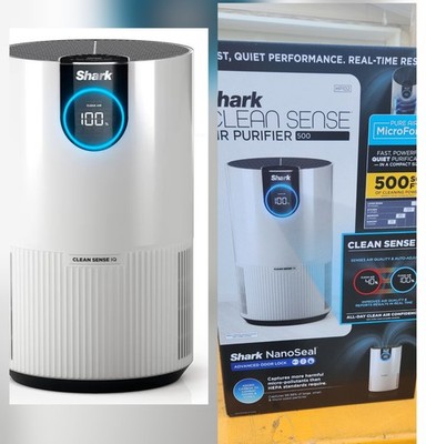 Shark HP102 Air Purifier with True HEPA Clean Sense IQ, Odor Lock - White NEW