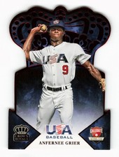 2015 Anfernee Grier Panini USA Baseball Crown Royale Baseball Rookie Red 39/50