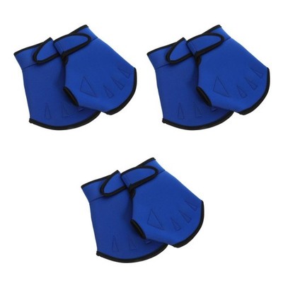  3 Pairs Finger Paddles Schwimmen Swimmhandschuhe Schwimmausrüstung