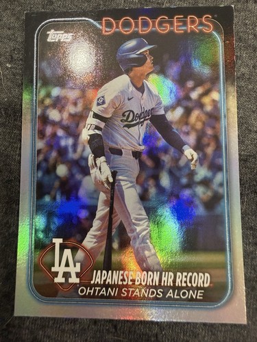 2024 Topps Update Series Season Highlights Shohei Ohtani US123 Rainbow Foil