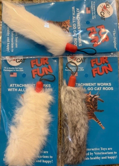 GO CAT DA FUR FUN GO CAT INTERACTIVE TOYS CAT NIP KITTEN PLAY COUNT OF 3