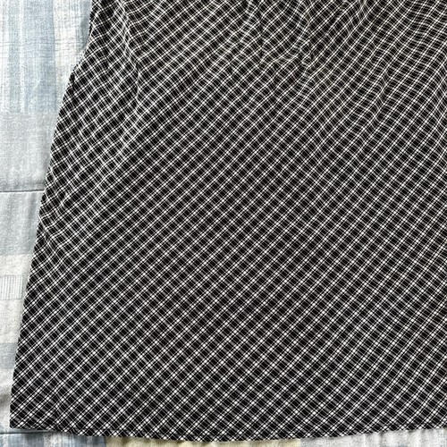 Venezia Jeans Co. Plaid 100% Cotton Black & White Shoulder Strap Women's Sz 20 - Picture 8 of 21