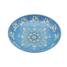 Melamine Pasta Bowl 22cm Blue Plate Tuscany Bohemian Bohemian Design