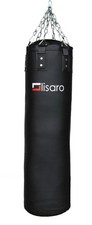 Lisaro Profi Boxsack/Sandsack 120cm | geeig. für Boxen-kickboxen/Boxsack schwarz