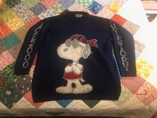 Dark Blue Vintage Iceberg Ice2000 History Sweater 2XL Snoopy Graphic pre-owned