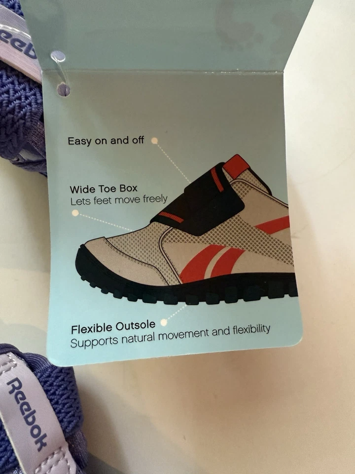 Zapatos de bebé Reebok Venture Flex sandalia púrpura talla US 4 Foto 4 de 4