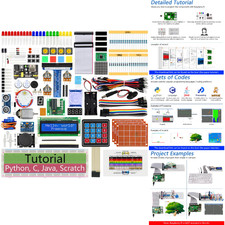 Raspberry Pi Starter Kit 223 Teile 128 Projek...