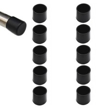Round Rubber Hole Plugs 3/4" 19 mm , Vinyl End Cap, Black Rubber Caps for Me...