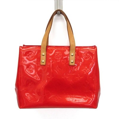 Louis Vuitton Monogram Vernis Lead PM Handbag Red Used From Japan