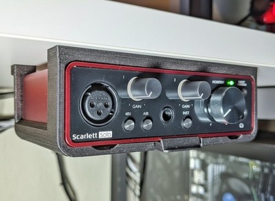 Untertischhalterung für Focusrite Scarlett Solo / iTrack / 2i2 / 4i4