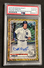 2020 Bowman Draft Chrome Draft Picks Auto Dillon Dingler #CDA-DD Gold PSA 10