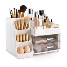 Makeup Organizer with Drawers   Large Cosmetic Storage Box for Vanity, Bathro...