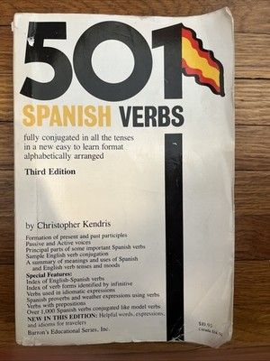 501 Spanish Verbs : Conjugation Guide by Christopher Kendris