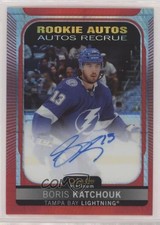 2021 O-Pee-Chee Platinum Rookie Red Prism 51/60 Boris Katchouk #R-BK Auto 13ft