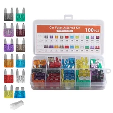 100pcs Blade Fuse Assortment Auto Car Motorcycle SUV FUSES Kit APM ATM