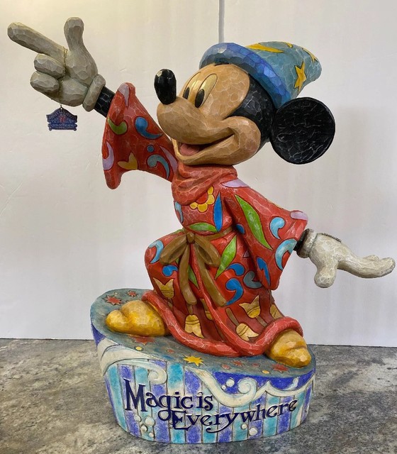 Jim Shore Disney Mickey Mouse Sorcerers Apprentice Magic Is Everywhere Big Fig for sale online
