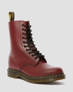 dr martens 10 hole cherry red