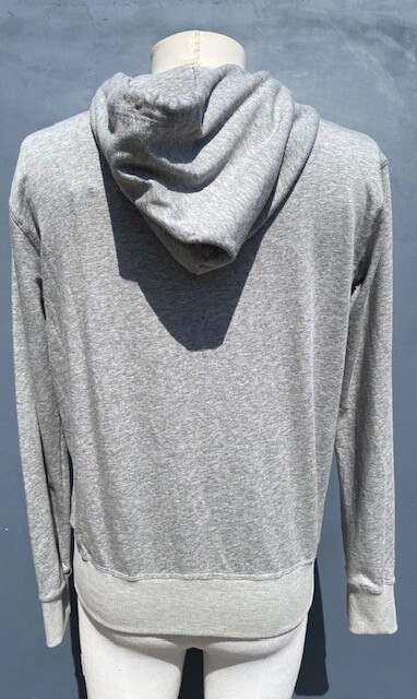 JOHNNY Was CALME GREY HOODIE SWEATSHIRT SIZE X/SMALL image 10