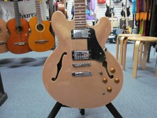 Vintage Vsa500mp Reissued Semi-hollow Electric Guitar ~ Natural Maple