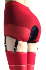 NEW Women's Crotchless Mesh Panty Girdle Anti-Slip Vintage Suspender Garter Belt