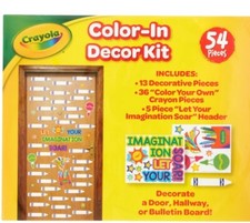 Crayola DIY Color-in D cor Kit, 54 Pieces, Classroom, Decorate, Bulletin Board,
