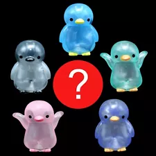 Amuse Surprise Capsule Japanese Sofubi Soft Vinyl Clear Penguin 1 Random Figure