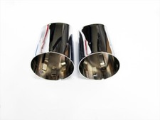 2009-2017 Vw Volkswagen Cc Stainless Steel Dual Exhaust Tips Oem New 3c8071911a