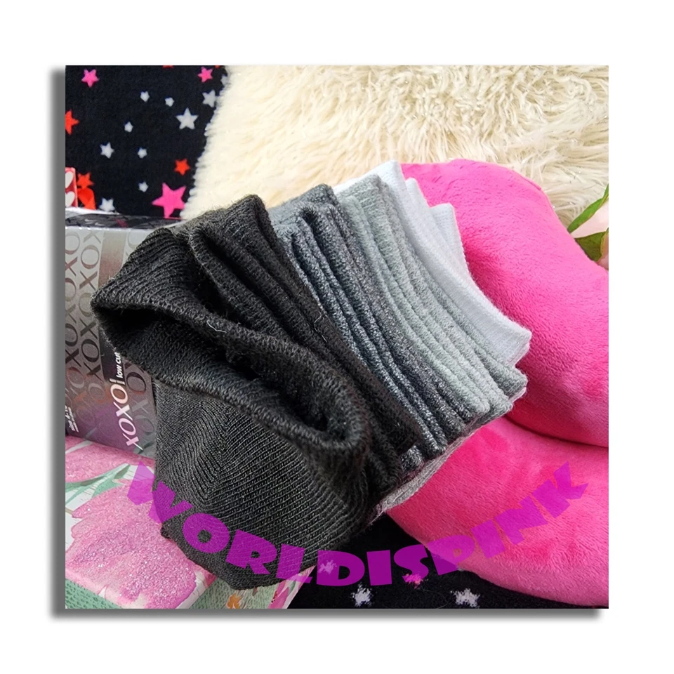 Paquete de 10 calcetines de corte bajo XOXO talla 4-10 nuevos con etiquetas Foto 3 de 4